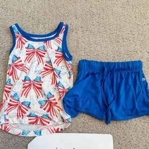 Birdie Bean Patriotic Outfit